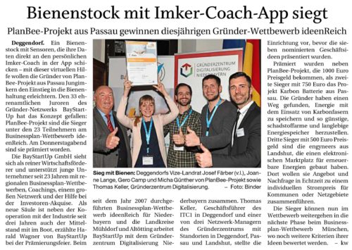 Bienenstock mit Imker-Coach-App siegt