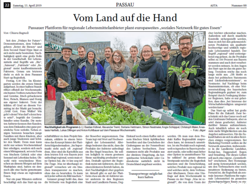 Vom Land auf die Hand