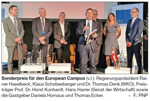 „Zwei Länder Preis“ für INN.KUBATOR Passau und European Campus Pfarrkirchen