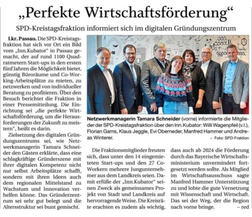 "Perfekte Wirtschaftsförderung"