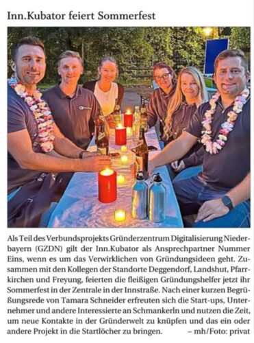 INN.KUBATOR feiert Sommerfest