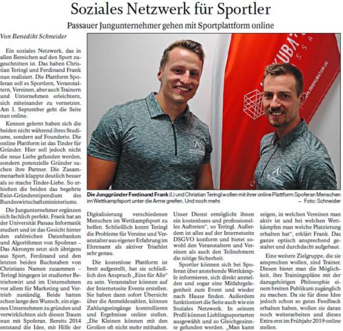 Soziales Netzwerk für Sportler